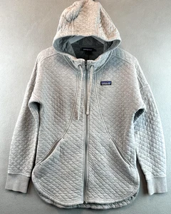 Patagonia Hoodie Small grau Baumwolle Quilt Hoody Full Zip Oversized Kapuze 25315 - Bild 1 von 11