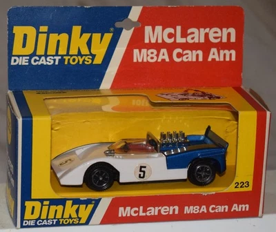 Dinky No. Vintage Coche 223 McLaren M8A Can Am en caja original NUEVO - Diecast Foto 1 de 4