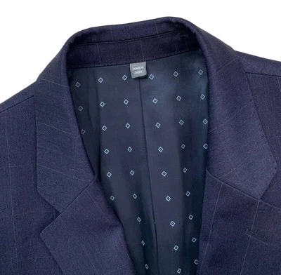 Blazer de lana Bonobos X Reda ajuste estándar azul marino ventana para hombre 44L Foto 1 de 4