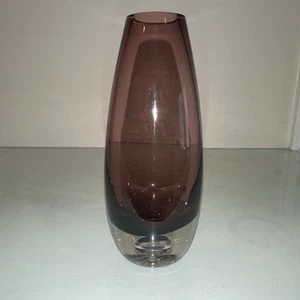 Bo Borgstrom Aseda Glasbruk Style Amethyst Glass Vase Mid Century - Picture 1 of 6