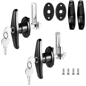 Truck Cap Latch T Handle Lock for Leer are Matching Set Universal Truck Toppe... - Picture 1 of 6