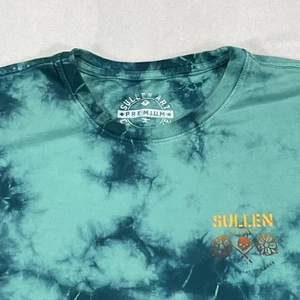 Sullen Art Collective Hemd Herren 2XL türkis Batik Tiger Totenkopf Künstler Serie - Bild 1 von 15