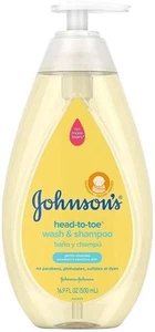 Johnsons Baby Head-To-Toe Wash & Shampoo 16.9 Ounce Pump (500ml) (2 Pack) - Picture 1 of 5