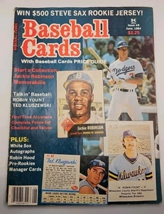 1984 Baseball Cards Magazine Issue #8 - Jackie Robinson/Robin Yount/Steve Sax - Picture 1 of 2