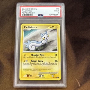 Pachirisu POP Series 9 Promo 10/17 Uncommon PSA 9 POP 7 - Bild 1 von 2