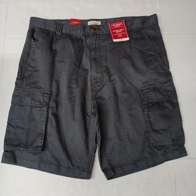 Shorts Levi Strauss Secure Cargo Masculino Tamanho 38 Cinza 10" Costura Interna Ajuste Relaxado - Imagem 1 de 4