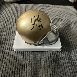 Golden Tate - SIGNED NOTRE DAME MINI HELMET - BECKETT COA - Picture 1 of 6