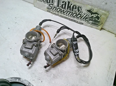 1998 Arctic Cat ZR zL 500 Snowmobile Engine 36mm Mikuni Carburetors Carbs - Image 1 of 4