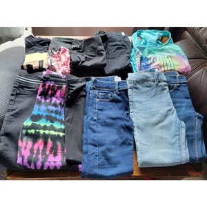 Girls 7, 7/8, 8 Bundle of Clothing - Justice and Jordache - Picture 1 of 8