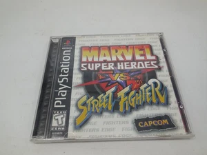 AU7 Marvel Super Heroes Vs Street Fighter (PlayStation 1 PS1, Rare) CIB - Picture 1 of 3