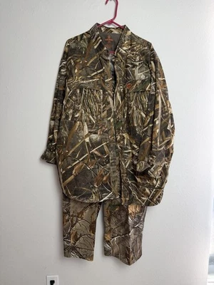 Game Winner Realtree 2XL LongSleeve Shirt/Pants Heavy Duty Cotton & Polyester - Image 1 of 4