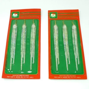 Kurt Adler Triple Icicle Adornos 5.5" Alto Nuevo en Paquete 2 Paquetes - Imagen 1 de 5