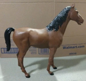 1960's-70's Auth/Orig Marx Johnny West Bay Brown Thunderbolt Horse Good Cond - Picture 1 of 12