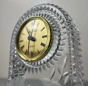 Princess House 24% Lead Crystal Mantle Clock W. Germany - Excellent Condition - Picture 1 of 6