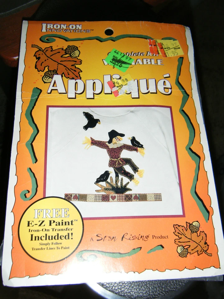 Iron Onn Innovations 1997 Applique Kit Pumpkins Scarecrow Fall Crafts