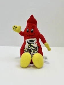 Heinz 57 EZ SQUIRT Ketchup Peluche Beanbag Rosso 9,5” Vintage - Foto 1 di 6