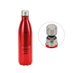 Thermal Stainless Steel Water Bottle Insulated Metal Sport Gym Drink 350ml Red - Picture 1 of 8