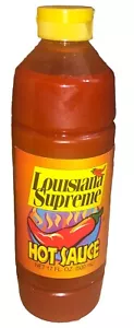 SPEDIZIONE N 24 ORE - Louisiana Supreme salsa piccante 17 oz (500 ml) - 1a bottiglia-NUOVISSIMA - Foto 1 di 12