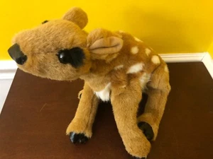 Original Folkmanis Puppets Young Spotted Deer Fawn 13" Plush Hand Puppet - Picture 1 of 7