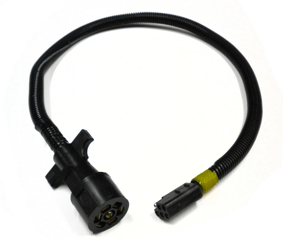 RV PIGTAIL RVP 40048 6-Way To 7-Way Round Blade Plug Adapter for Arctic Fox Truck Campers