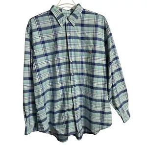 Polo Ralph Lauren Hemd Herren XXL Langarm blau weiß türkis kariert Oxford » - Bild 1 von 7