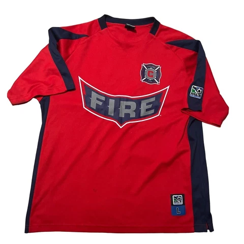 CHICAGO FIRE SOCCER JERSEY SIZE L MLS Cover