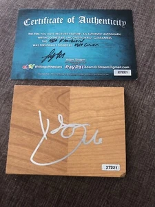 Certificado de autenticidad firmado Chicago Bulls Kyle Korver Jazz Cavaliers Hawks Bucks 76ers - Imagen 1 de 4