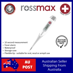 Rossmax Flexible Tip Thermometer Oral, Armpit, Rectal 10 Sec Read, 5yr Warranty - Picture 1 of 1