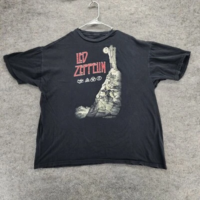 Led Zepplin Shirt Mens XL Bravado 2008 Short Sleeve Black - Image 1 of 4
