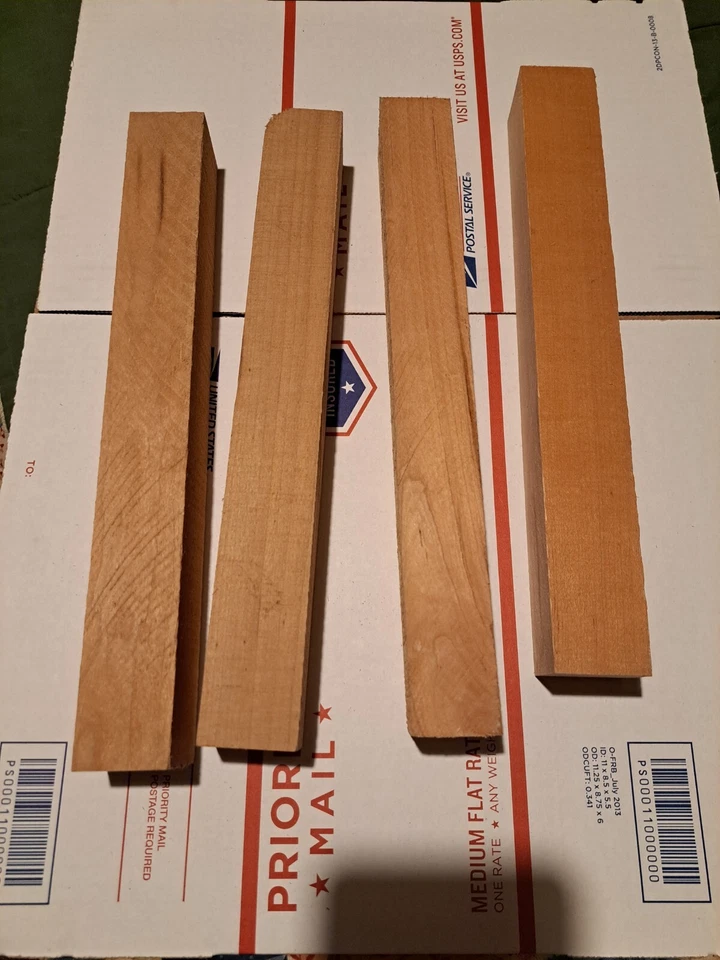 4) Black Cherry Game Call Blanks  12"x1.5"x1.5"        (+/- 1/8") - Image 1 of 1