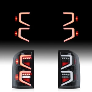 For 2014-2016 2017 2018 GMC Sierra 1500 2500 3500 LED Tail Lights Lamps LH+RH - Picture 1 of 7