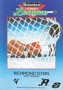 19886 Richmond Flyers v Blackpool Seagulls Ice Hockey Programme (9/11/86) - Picture 1 of 1