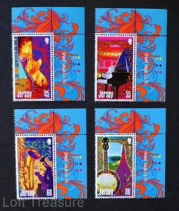 Estampillas de Jersey: "Europa CEPT - Instrumentos Musicales" MNH TRC Ribete 4V Set 2014 - Imagen 1 de 1