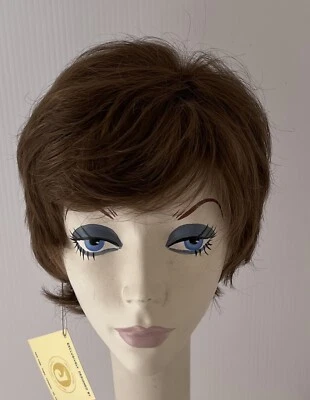 全新带标签 JACQUELYN 假发 HUMAN HAIR Blend RITA 127 Med。 长袖方格上衣 — 第 1/4 张图片