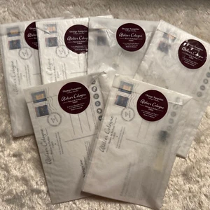 LOT OF 6 ATELIER COLOGNE ORANGE SANGUINE SAMPLES WITH POSTCARDS NEW - Picture 1 of 3