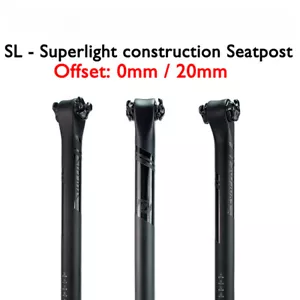 0/20 Degree Rail 7x9mm Full Carbon MTB/Road Bicycle Seatposts 27.2/30.8/31.6mm - Picture 1 of 36