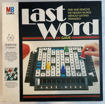 Last Word Board Game MB Games Vintage 1986 Checked & Complete - Image 1 of 4