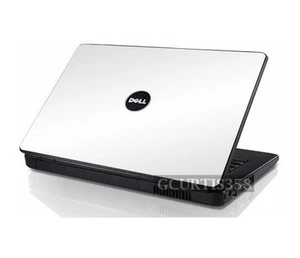 WHITE Vinyl Lid Skin Cover Decal fits Dell Inspiron 1545 1546 Laptop - Picture 1 of 1