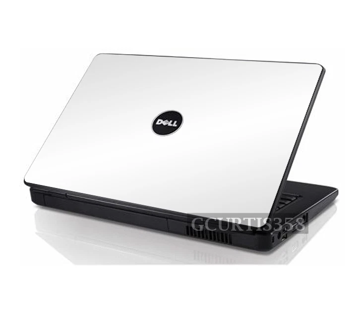 WHITE Vinyl Lid Skin Cover Decal fits Dell Inspiron 1545 1546 Laptop - Image 1 of 1