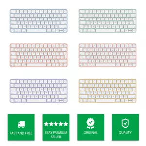 Genuine Apple Wireless Magic Keyboard With Touch ID (A2449/MK2A3BA) - All Colour - Picture 1 of 22