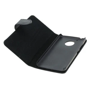 Book Case Etui Handytasche Tasche Hülle f. Motorola Moto G5 (Schwarz) - Picture 1 of 3