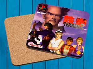 TEKKEN 2 PLAYSTATION PSX POSAVASOS MADERA WOODEN COASTERS - Imagen 1 de 1