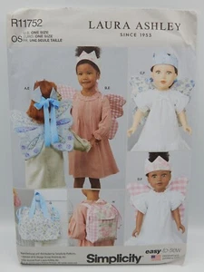 Simplicity 11752 18" bambola bambini ali zaino borsa non tagliata 9765 Laura Ashley - Foto 1 di 2
