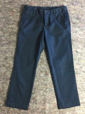 Niñas Land's End Talla 14 Chino Azul Uniforme Escolar Cintura Ajustable Pantalones Foto 1 de 4