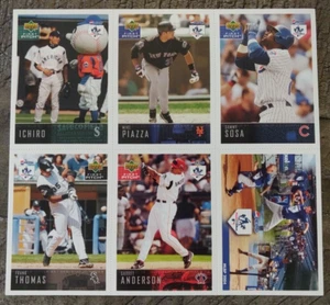 2004 Upper Deck First Pitch 6 Card Uncut Sheet Ichiro 67 American League Pepsi - Bild 1 von 14