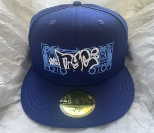 New Era 59Fifty 7 3/4 Brooklyn Blueprints - The Clink Room Fitted Cap Hat - Blue - Picture 1 of 3