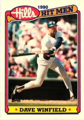 1990 Topps Hills Hit Men - #17 Dave Winfield - Yankees - Image 1 of 2