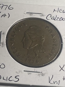 1976 New Caledonia 100 Francs - Picture 1 of 2