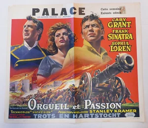 Orgueil et Passion Cary Grant F. Sinatra Sophia Loren affiche cinema origin 1957 - Photo 1/1
