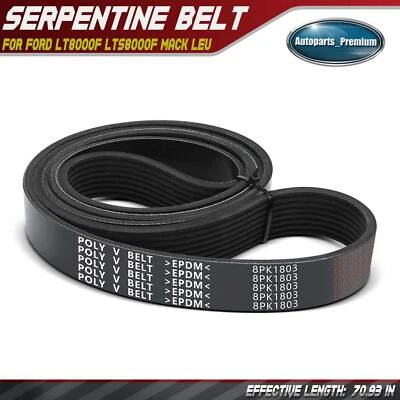 70.93" Serpentine Belt for Ford LT8000F 1995 Mack LEU MRU Peterbilt 357 362 385 - Image 1 of 4